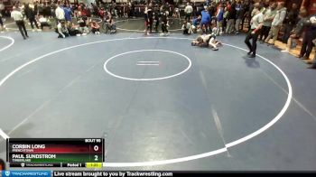 113 lbs Champ. Round 1 - Corbin Long, Frenchtown vs Paul Sundstrom, Timberlake