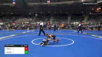 70 lbs Consolation - Vincent Petro, Cowboy WC vs Luke Brown, Simmons Academy Wrestling Saw