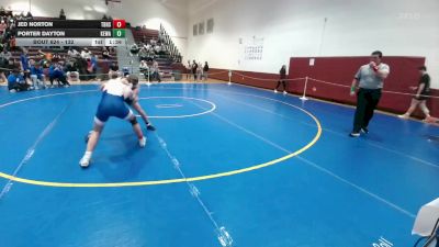 132 lbs Cons. Semi - Jed Norton, Thunder Basin vs Porter Dayton, Kelly Walsh