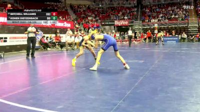 2A-106 lbs Cons. Round 5 - Mitchell Williams, Crestwood, Cresco vs Kohen Dietzenbach, Burlington Notre Dame