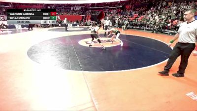 1A 150 lbs Semifinal - Jackson Carroll, Glasford (Illini Bluffs) vs Dylan Crouch, Dwight