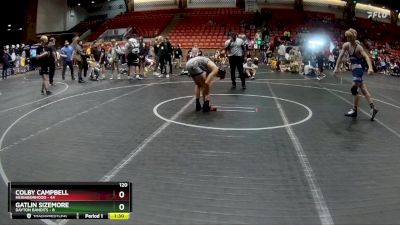 120 lbs Round 4 (6 Team) - Colby Campbell, Neighborhood vs Gatlin Sizemore, Dayton Bandits