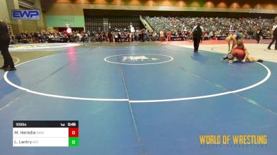 105 lbs Consi Of 8 #1 - Mateo Heredia, Daniel Cormier Wrestling Academy vs Landon Lantry, Hot Shots Wrestling