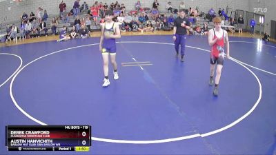 119 lbs Round 4 - Derek Crawford, Clackamas Wrestling Club vs Austin Hanvichith, Barlow Mat Club (DBA Barlow Wr