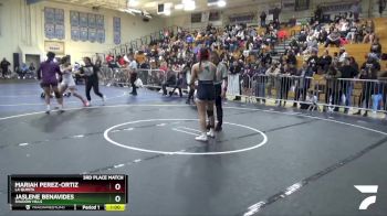 130 lbs 3rd Place Match - Jaslene Benavides, Shadow Hills vs Mariah Perez-Ortiz, La Quinta