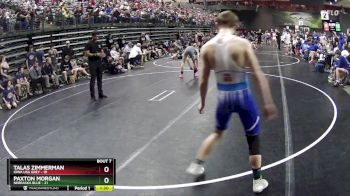 125 lbs Semis & 1st Wrestleback (8 Team) - Paxton Morgan, Nebraska Blue vs Talas Zimmerman, Iowa USA Grey