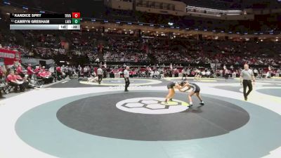 115 lbs 3rd Place Match - Kandice Spry, Tri-Valley vs Camryn Gresham, Lak. East