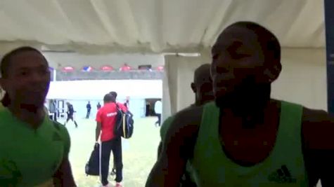 USA 4x1 Throws Down London Diamond League - Aviva London Grand Prix 2011 [Day 2 Interviews]