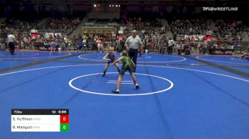 70 lbs Quarterfinal - Sawyer Huffman, Wittenberg vs Brayden Mangum, Springdale WC