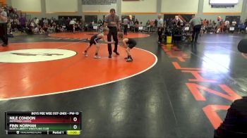 PW-13 lbs Quarterfinal - Nile Condon, Hammerin Hawks vs Finn Norman, North Liberty Wrestling Club