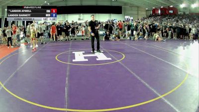 84 lbs Cons. Round 3 - Landon Atwell, Callan Wrestling Academy vs Landen Barnett, Michigan