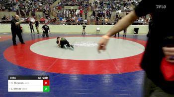 64 lbs Consi Of 8 #2 - Hayden Thomas, Jackson County Wrestling Club vs Lane Meyer, Georgia