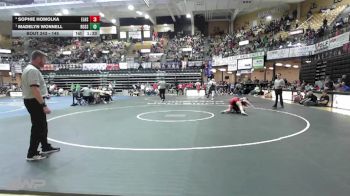 145 lbs Semifinal - Madelyn Wonnell, Rossville HS vs Sophie Homolka, Ellsworth HS