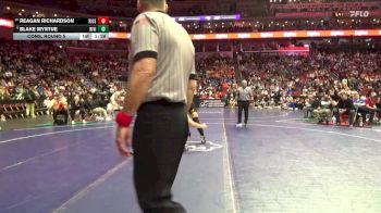 1A-190 lbs Cons. Round 5 - Blake Myrtue, Ridge View vs Reagan Richardson, Riceville