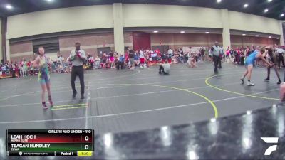 110 lbs Round 1 - Teagan Hundley, CKWA vs Leah Hoch, ALPHA ELITE