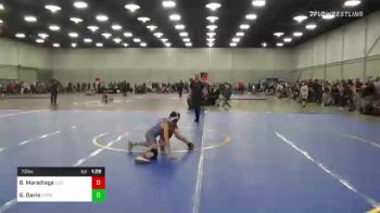 73 lbs Round Of 16 - Benjamin Maradiaga, Elite Force Wrestling Club vs Grant Davis, Honey Badger Wrestling Club