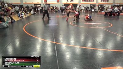 PW-15 lbs Cons. Round 1 - Lane Kempf, Golden Hawk Wrestling Club vs Donovan Slife, Iowa City