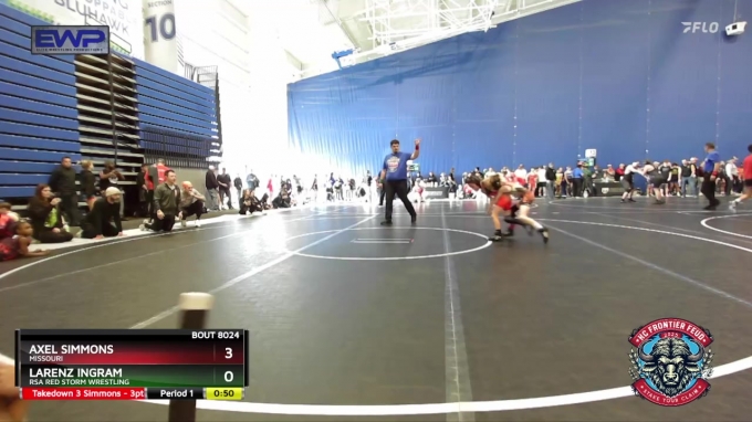 Axel Reed Rico Simmons 52-55 lbs Round 2 - Axel Simmons, Missouri vs Larenz Ingram, RSA Red ...