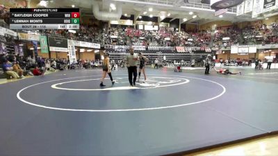 115 lbs Champ. Round 1 - Bayleigh Cooper, Wathena-Riverside Hs vs Lennah Monts, Bennington HS