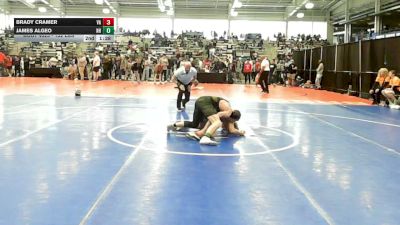 132 lbs Consi Of 64 #1 - Brady Cramer, VA vs James Algeo, NH