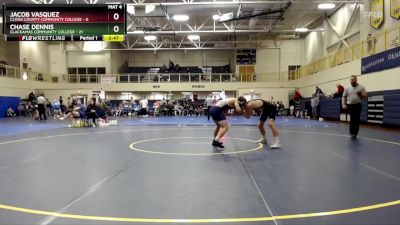 157 lbs Round 4 (6 Team) - Jacob Vasquez, Cloud County Community College vs Chase Dennis, Clackamas Community College