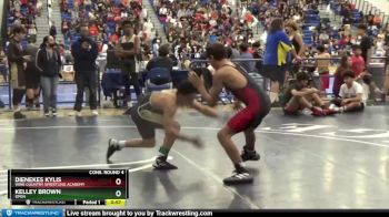106 lbs Cons. Round 4 - Dienekes Kylis, Wine Country Wrestling Academy vs Kelley Brown, Open