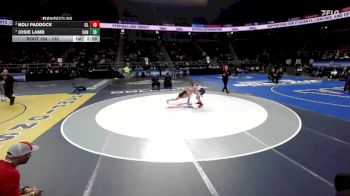 132 lbs Quarterfinal - Josie Lamb, Canandaigua-5 vs Noli Paddock, Chautauqua Lake-6