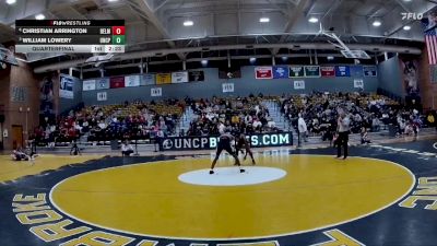 165 lbs Quarterfinal - William Lowery, UNC Pembroke vs Christian Arrington, Belmont Abbey