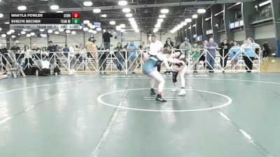 126 lbs Rr Rnd 1 - Makyla Fowler, CKWA - HSG vs Evelyn Becher, Nebraska Blue - HSG
