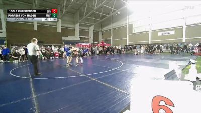 126 lbs Champ. Round 2 - Cole Christensen, Sanderson Wrestling Academy vs Forrest Von Haden, Blanding Pride Wrestling Club