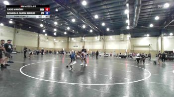 120 lbs Semifinal - Case Mangini, Brevard FCA vs Nataniel O. Carrin Berrios, Ecedao