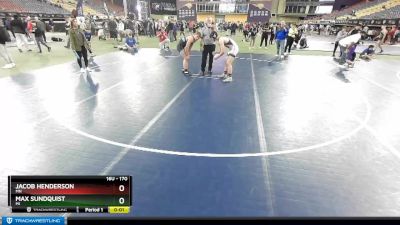 170 lbs Cons. Round 4 - Max Sundquist, MI vs Jacob Henderson, MN