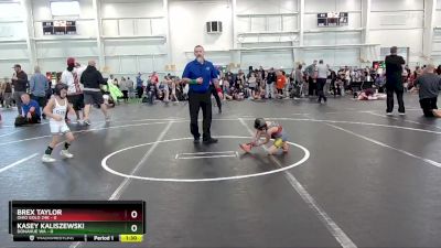 48 lbs Finals (8 Team) - Brex Taylor, Ohio Gold 24K vs Kasey Kaliszewski, Donahue WA