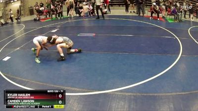 71 lbs Cons. Semi - Camden Lawson, Sanderson Wrestling Academy vs Kyler Haslem, Uintah Jr High Wrestling