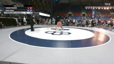 126 lbs Champ. Rd Of 16 - Lukas Foster, IL vs Jack Cole, NJ