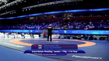 77 kg Qualif. - Kamal Ameer Bey, United States vs Sanan Suleymanov, Azerbaijan