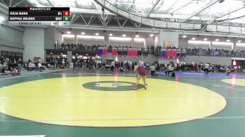 126 lbs Consi Of 8 #1 - Julia Bara, Bethel vs Sophia Milner, Montville