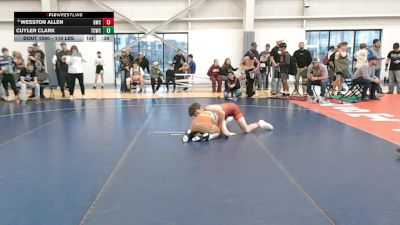 110 lbs Cons. Quarters - Wesston Allen, Glenrock Wrestling Club vs Cuyler Clark, Team Champs Wrestling Club