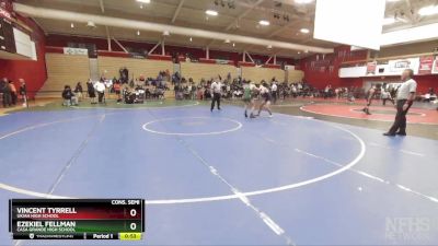 140 lbs Cons. Semi - Ezekiel Fellman, Casa Grande High School vs Vincent Tyrrell, Ukiah High School