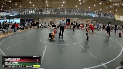 84 lbs Round 4 (6 Team) - Marcos Gomez, Jaguar Warriors vs Ethan Skates, Crossroads Wrestling