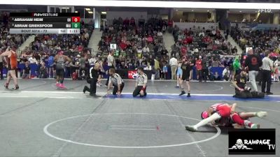 72 lbs 1st Place Match - Abraham Heim, Greater Heights vs Abram Griekspoor, Maize