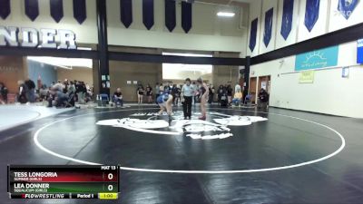 135lbs Cons. Round 1 - Lea Donner, Squalicum (Girls) vs Tess Longoria, Sumner (Girls)