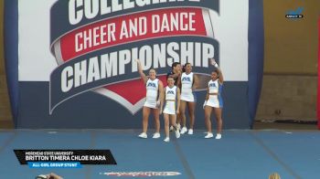 Morehead State University - Britton Timera Chloe Kiara [2025 All-Girl Group Stunt] 2025 NCA & NDA College Nationals