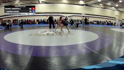131 lbs Quarterfinal - Gianna Amendola, East Stroudsburg University vs Aubree Kuhns, Indiana Tech University