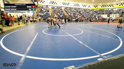 85 lbs Consi Of 8 #1 - Logan Cosby, Skiatook Youth Wrestling vs Kruze Meade, Bartlesville Wrestling Club
