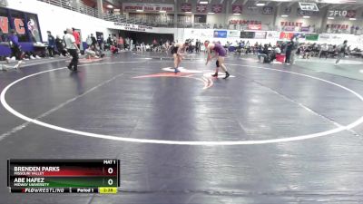 165 lbs Cons. Round 6 - Abe Hafez, Midway University vs Brenden Parks, Missouri Valley