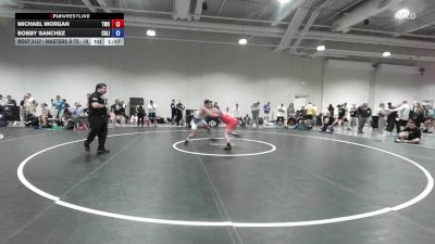 Masters B FS - 78 lbs Cons. Round 2 - Michael Morgan, Techie Wrestling Club vs Bobby Sanchez, California