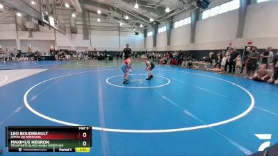 115 lbs Round 2 - Leo Boudreault, Ohana HQ Wrestling vs Maximus Negron, Texasports Black Mamba Wrestling