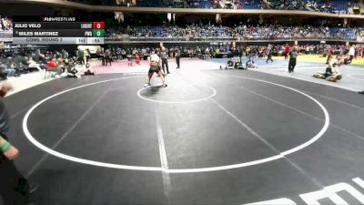 5A 165 lbs Cons. Round 2 - Miles Martinez, Prosper Walnut Grove vs Julio Velo, Frisco Liberty