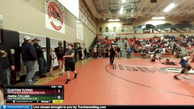 105 lbs 3rd Place Match - Clayton Tutino, Cle Elum Mat Miners Wrestling Club vs Owen Collins, Lake Stevens Wrestling Club